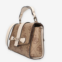 HWOS95-00200-LAN Guess Nolana Borsa a tracolla beige e latte logata