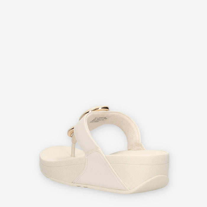 Fit Flop A4T-A99 Lulu Sandali infradito beige in camoscio con pietre effetto marmo