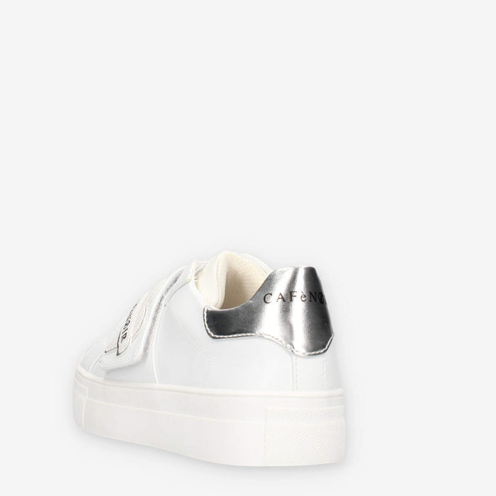 Cafè Noir Sneakers da bimba bianche e argento