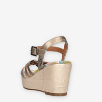 Anekke 42371-GOLD Sandali da donna bronzo con zeppa
