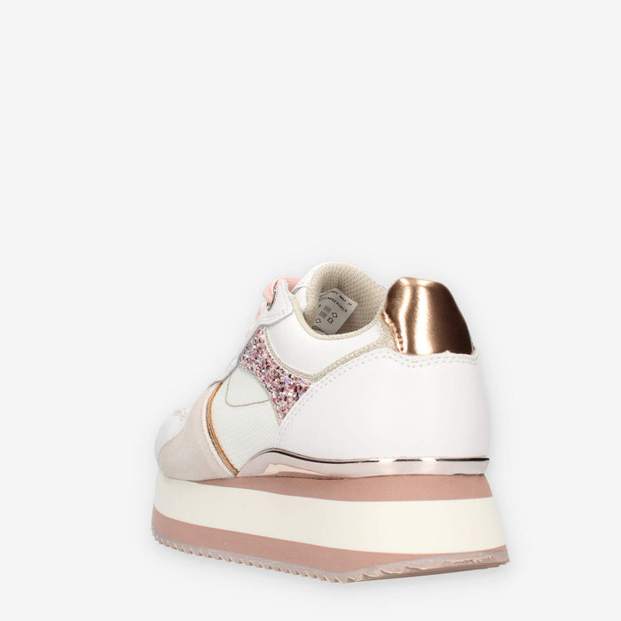 Lumberjack Lotus Sneakers da donna bianche e rosa