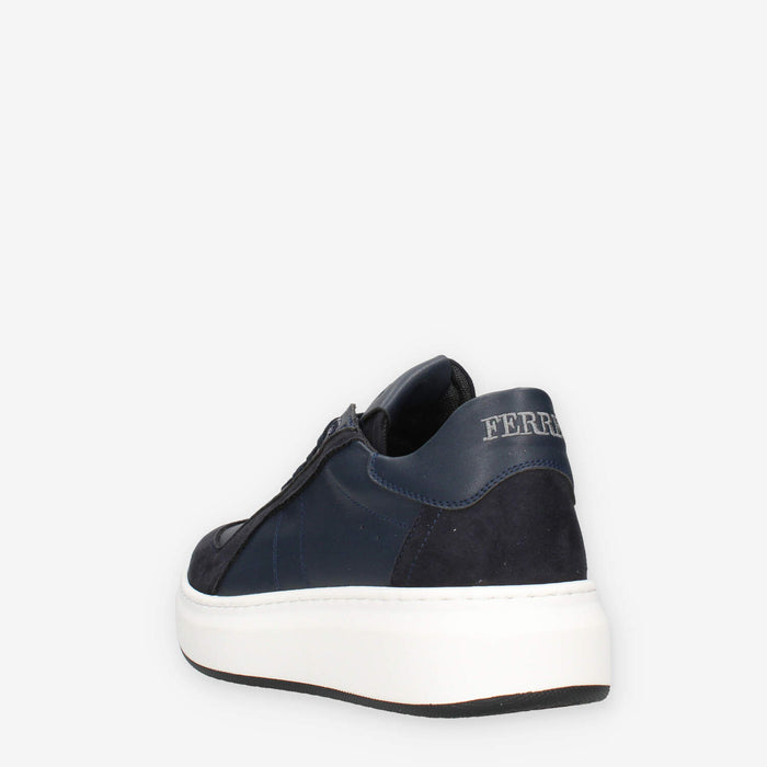 Ferre FU-193-BLU Sneakers nere e blu da uomo