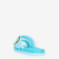 Sensi LA JOLLA FLAMINGO-276 Ciabatte celesti a doppia fascia in PVC 100% riciclabile.