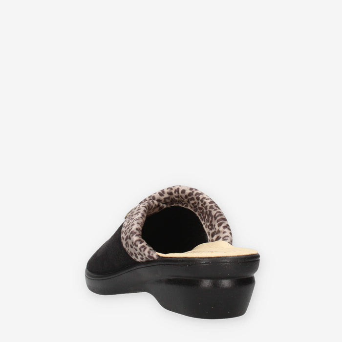 Valleverde 25230-NERO Pantofole nere da donna