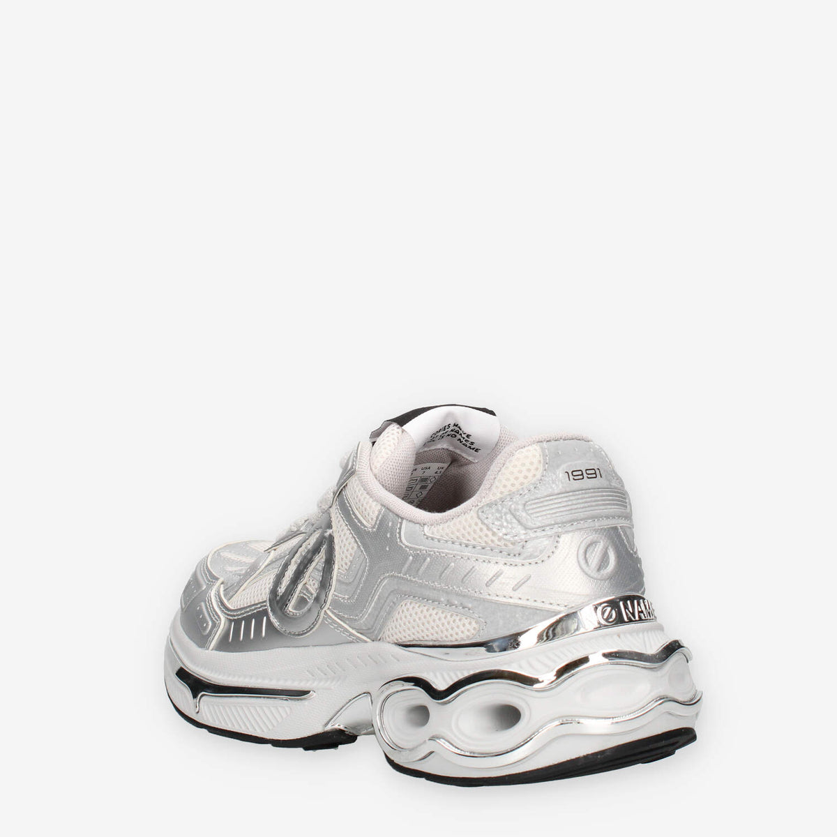 No Name UNWT-7104-AL WILLO TECH W Sneakers argento da donna