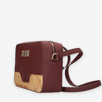 Alviero Martini Prima Classe LMLD99-9636-0286 Borsa a tracolla gommata bordeaux e Geo Classic