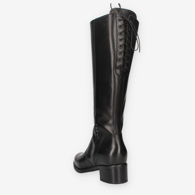 Nero Giardini I514640D-100 Stivali neri da donna con tacco