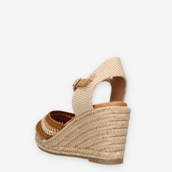 O-Joo OL61530A-026 GERI CROCHET Espadrillas marroni da donna