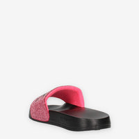 Sun 68 X35205-1162NERO/FUXIA FLUO SLIPPERS LOGO STRASS