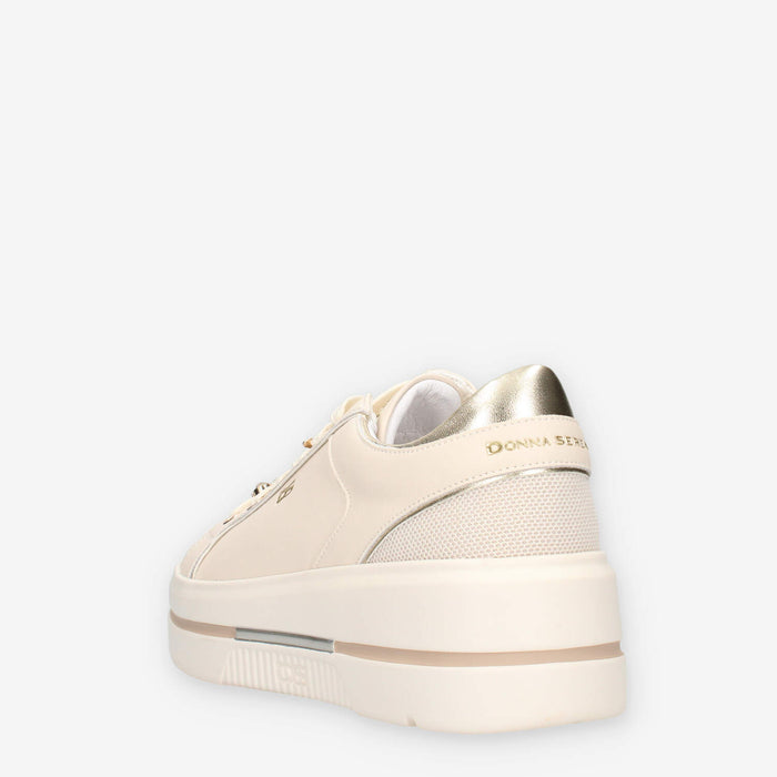 Donna Serena 185722DM-BEIGE-PLAT Sneakers beige e platino da donna