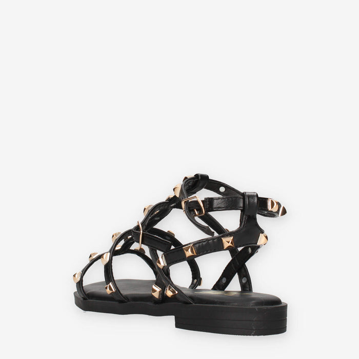 Xti Tentations 145149-NEGRO Sandali bassi neri da donna
