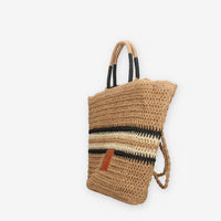 Vivienne D VBB288.BEIGE Borsa a spalla in paglia beige