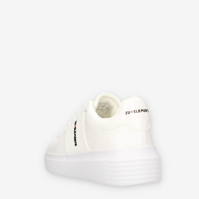 Zu+Elements Sneakers bianche da uomo con logo laterale