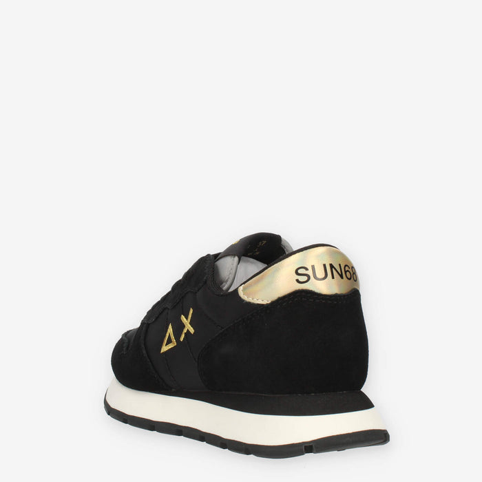 Sun68 Ally Gold Girl Sneakers nere da donna