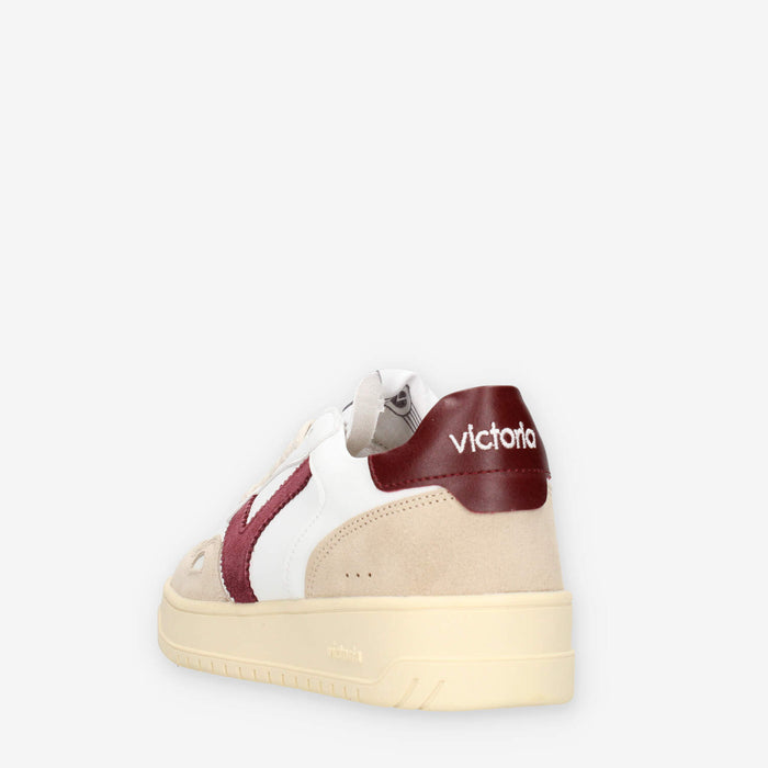 Victoria 1257136-BURDEOS Sneakers bianche e bordeaux da donna