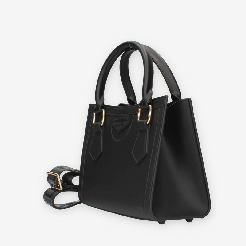 Marc Ellis FLAT WOOD S_24-BLACK / GOLD Borsa a mano nera e oro