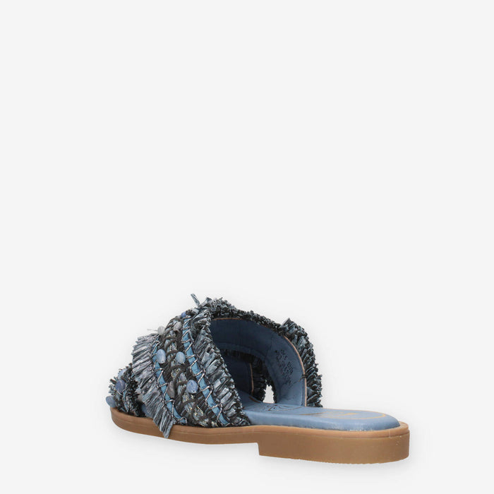 O-Joo OL61510A-44 MILEY CROSS Sandali scalzati azzurri da donna