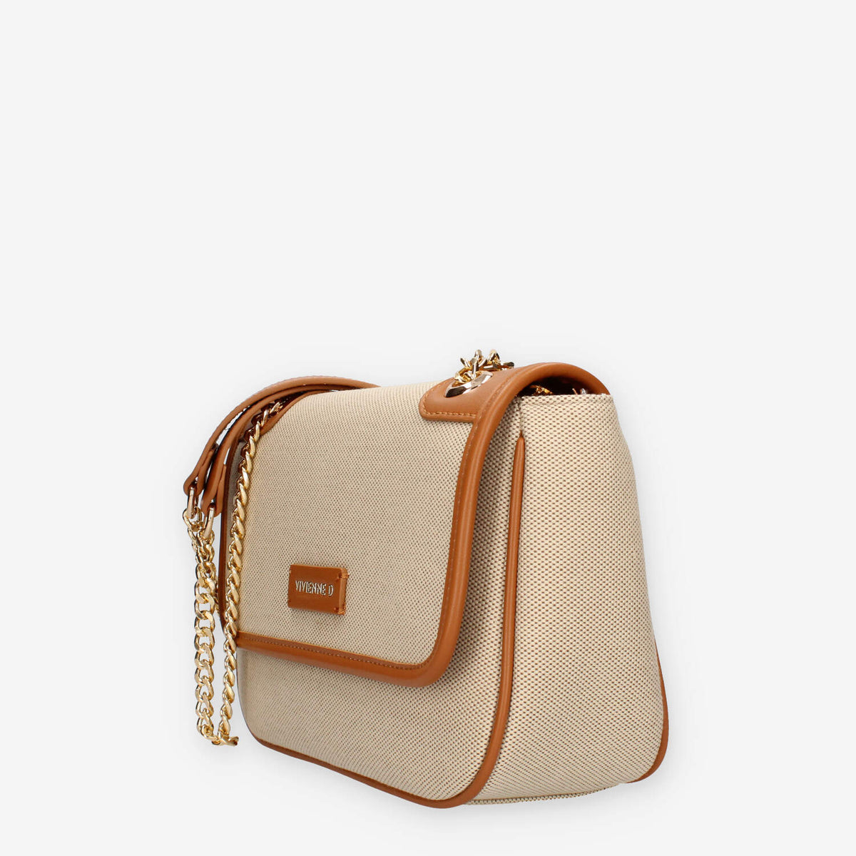 Vivienne D VFA248.CUOIO BORSA CANVAS