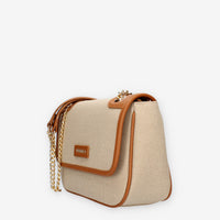 Vivienne D VFA248.CUOIO BORSA CANVAS