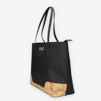 Alviero Martini Prima Classe LMLD96-9636-0001 Shopping gommata nera e Geo Classic