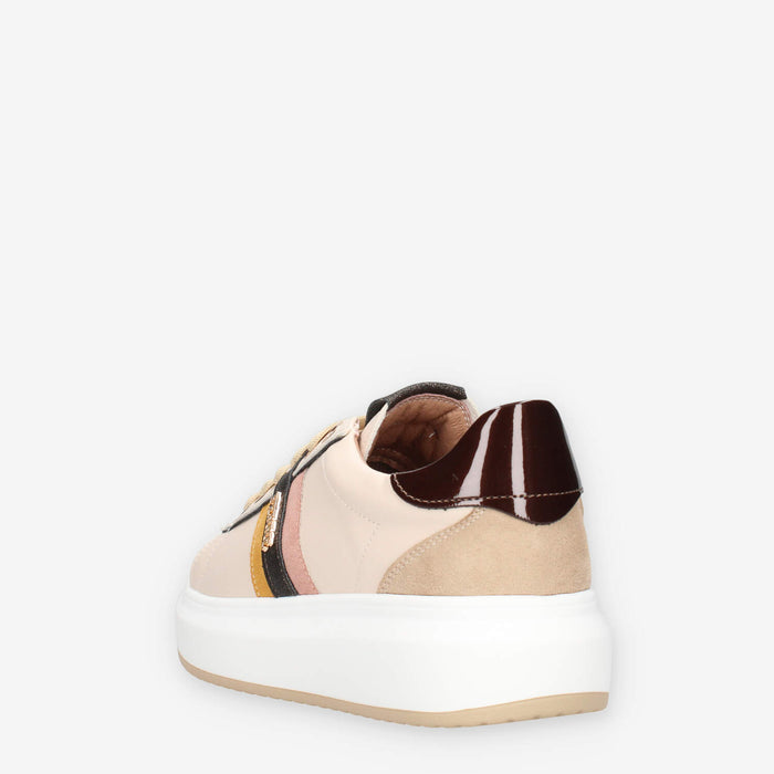Ferre F-440-CREMA Sneakers beige da donna
