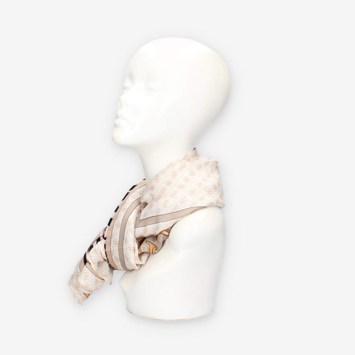 Guess AW5302-SIL03-DKO Foulard quadrato beige logato