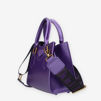 Marc Ellis FLAT WOOD S_24-VIOLET INDIGO / LIGHT OTTONE Borsa a mano viola e ottone