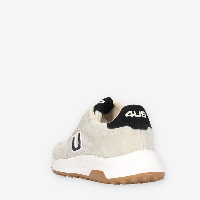 4 US by Paciotti 4US-15-BEI-BLA Sneakers beige e nere da uomo