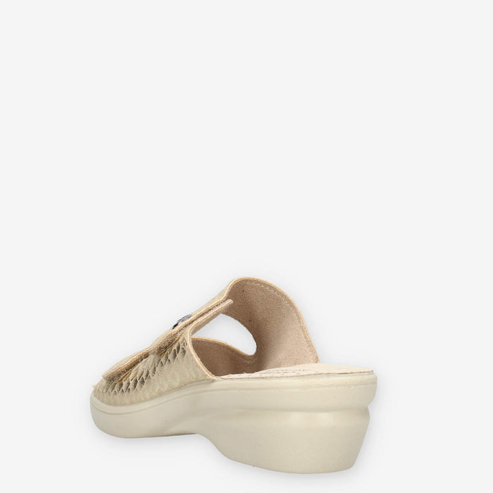 Valleverde 25312B-ORO Ciabatte oro da donna