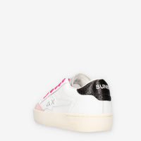 Sun 68 Z45432T-0111BIANCO/NERO GIRL'S KATY LEATHER (TEEN)