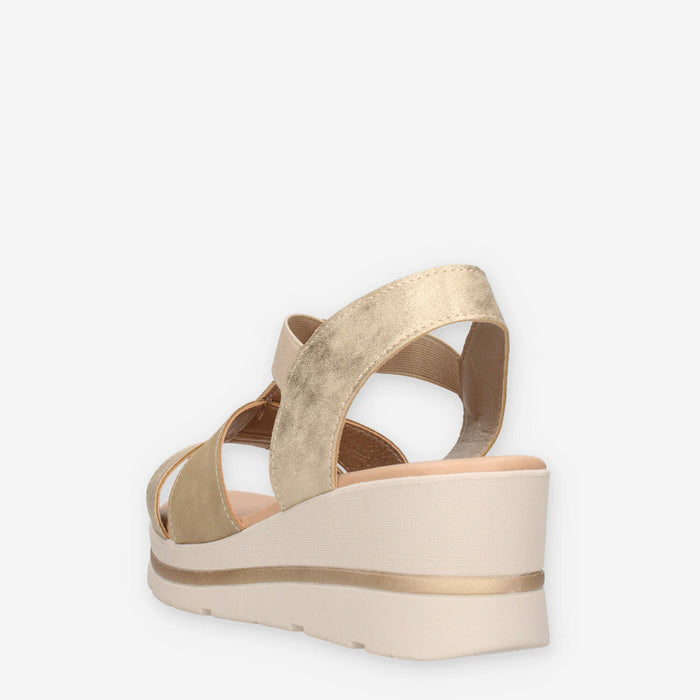 Valleverde 55581-PLATINO Sandali platino da donna