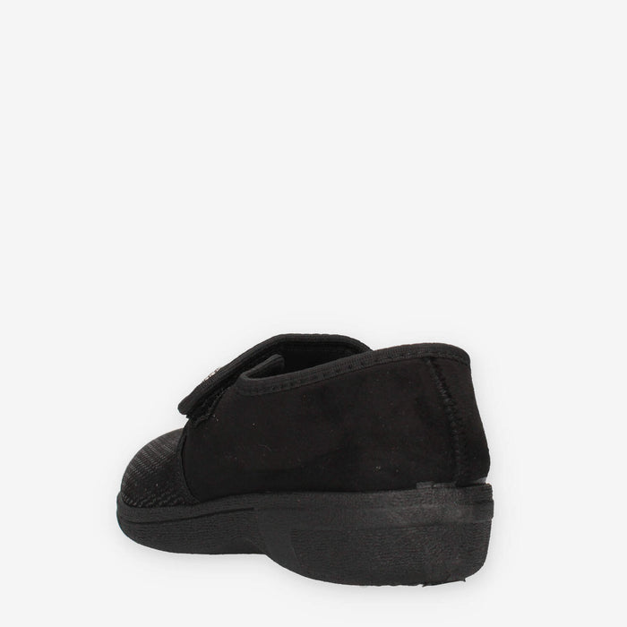 Clia Walk HOME67-NERO Ciabatte a scarpa nere da donna