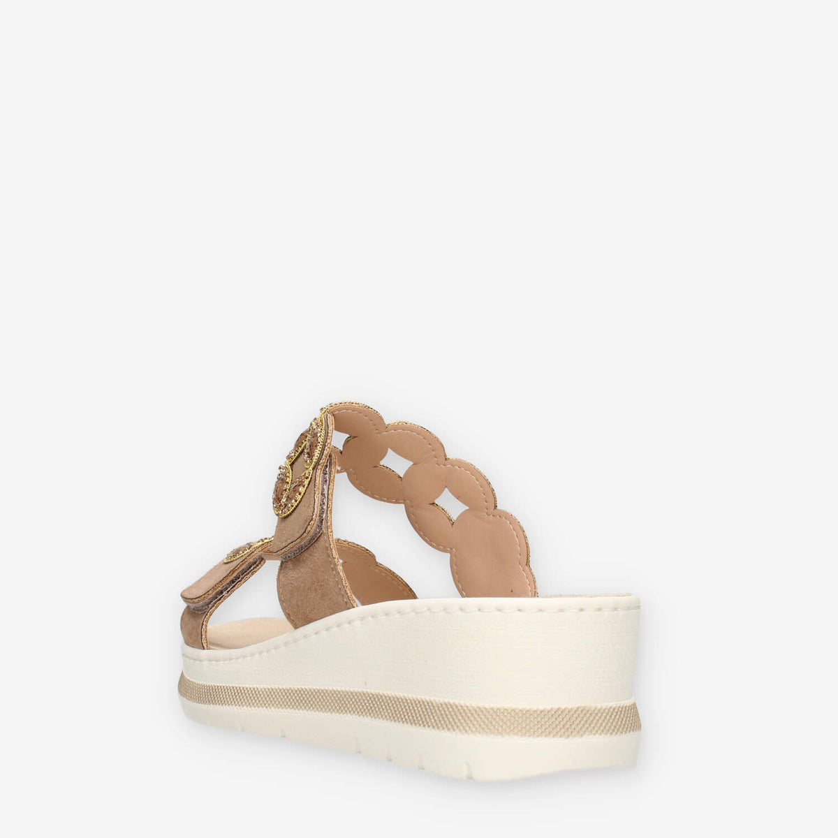 Clia Walk ESTRAIBILE661-CAMEL Ciabatte marroni da donna