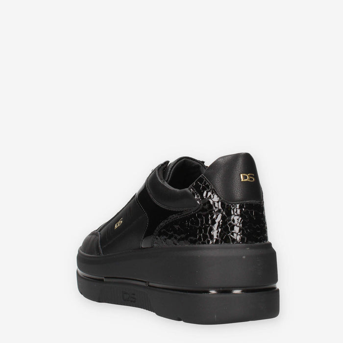 Donna Serena 185724DM-NERO Sneakers nere da donna  con glitter