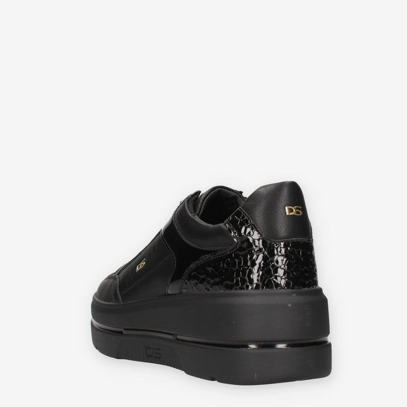 Donna Serena 185724DM-NERO Sneakers nere da donna  con glitter