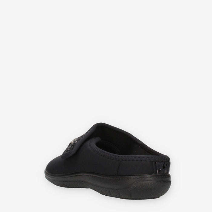 Valleverde 25102-NERO Pantofole nere da donna