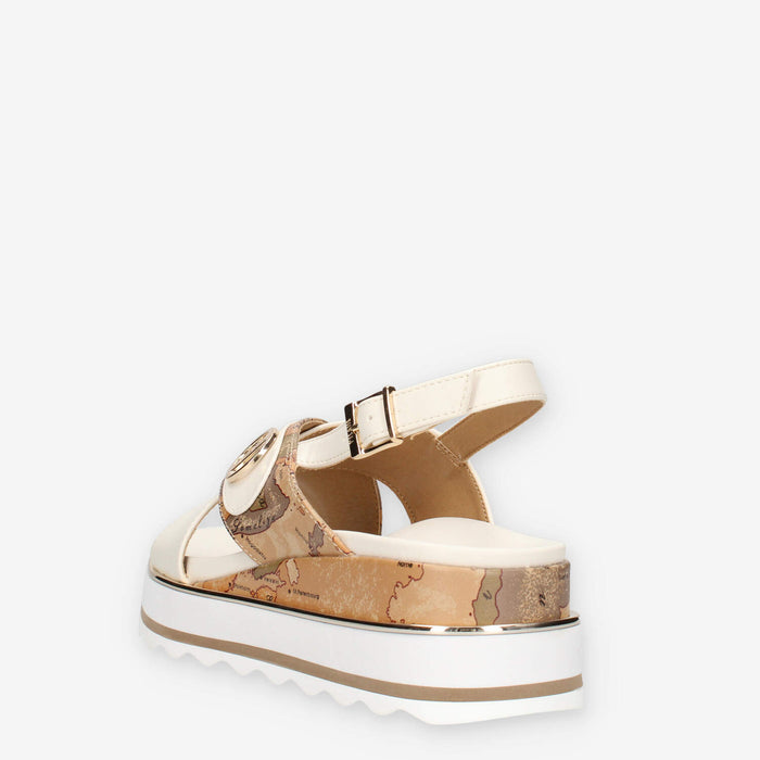 Alviero Martini Prima Classe N2471-0371-A630 Sandali bianchi e Geo Classic linea teen