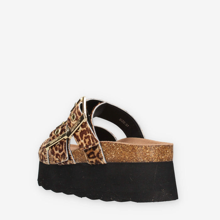 Colors of California HC.BES601-LEO Sandali scalzati leopardati da donna