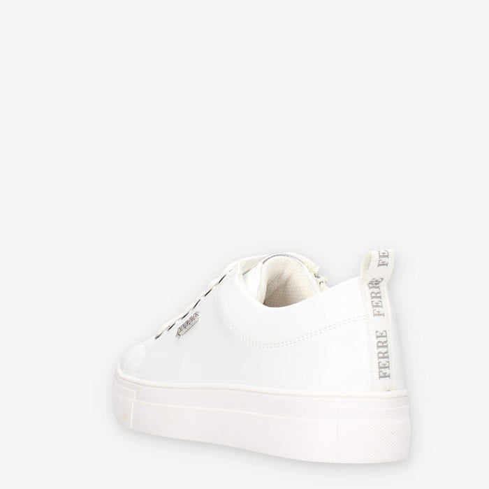 Ferre FB-200-WHITE-SILVER Sneakers bianche da donna