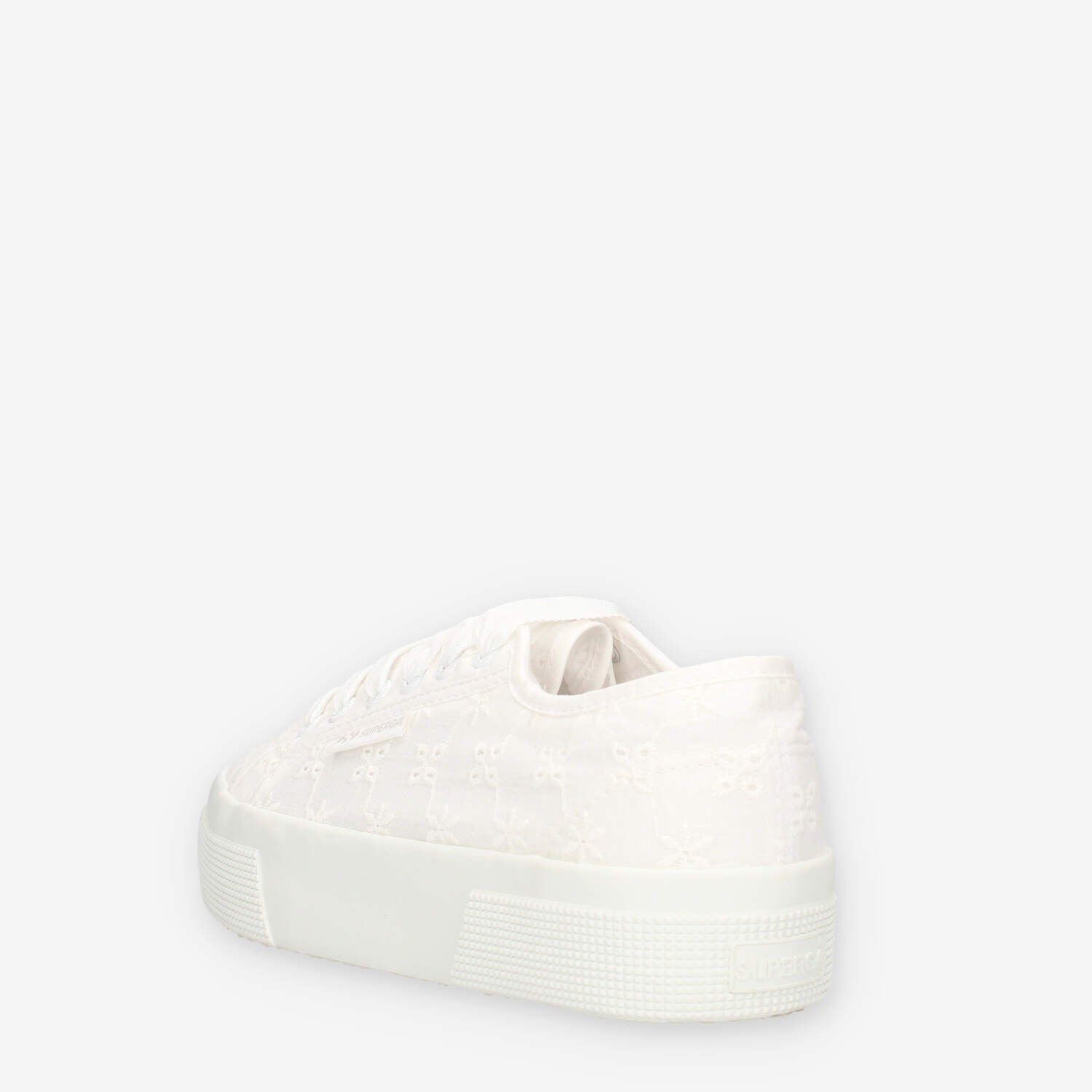 Superga Sneakers bianche in pizzo Sangallo