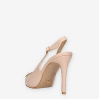 Miabelle MB-707-VIT-NUDE Decolletè nude aperte dietro con strass