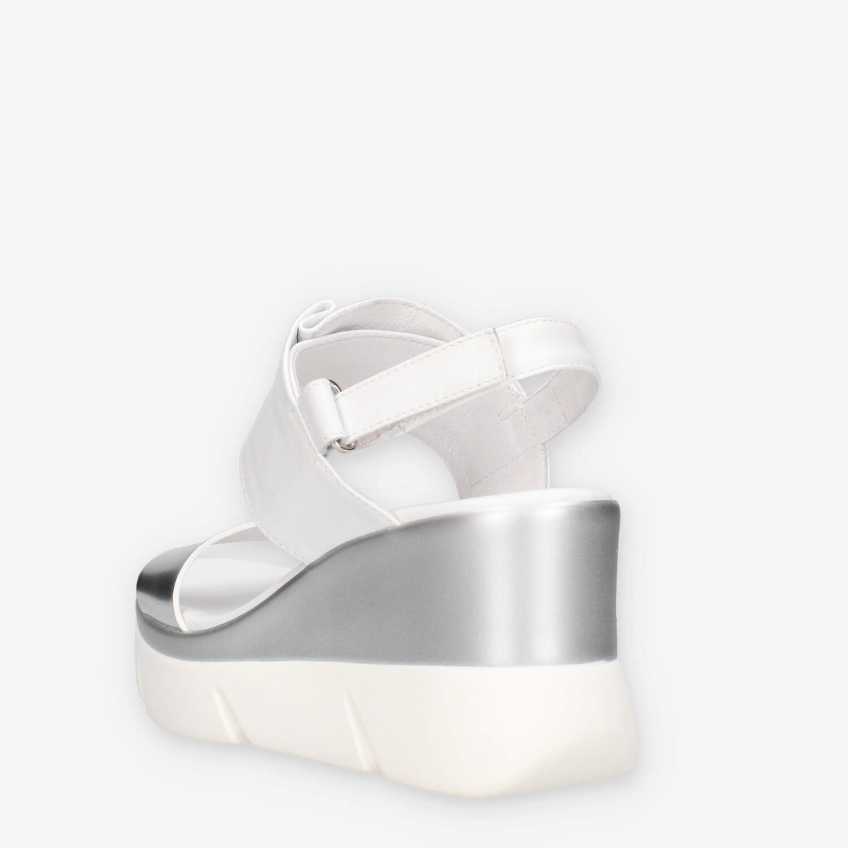 Nero Giardini E616061D-700 Sandali argento e bianchi da donna