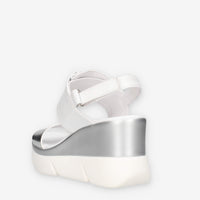 Nero Giardini E616061D-700 Sandali argento e bianchi da donna