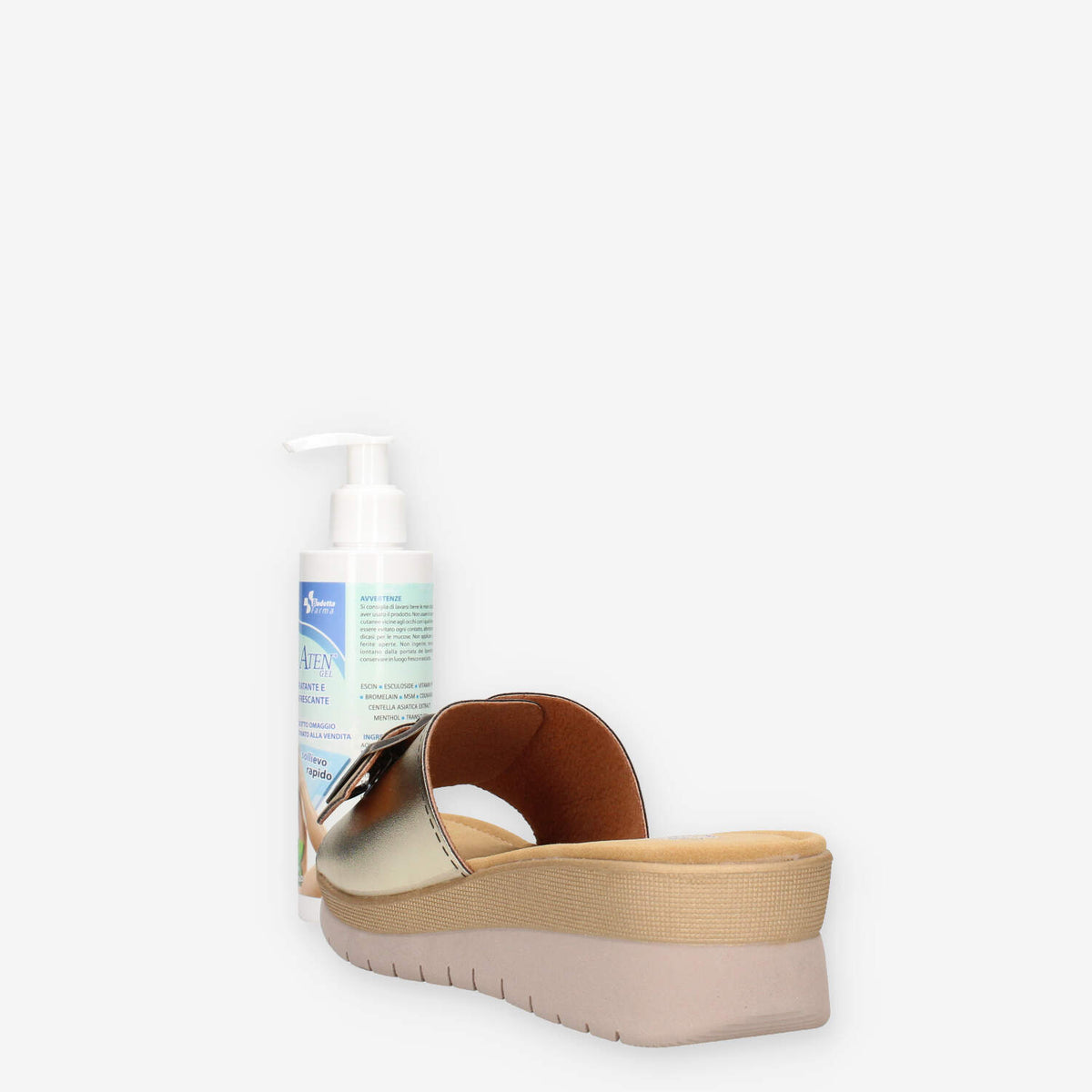 Clia Walk RERLAX19-BRONZO Ciabatte bronzo da donna