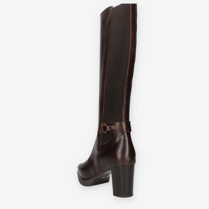 Nero Giardini I514601D-300 Stivali testa di moro da donna con tacco