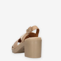Igi&Co 1171211-CORDA/PANNA Sandali marroni da donna con tacco
