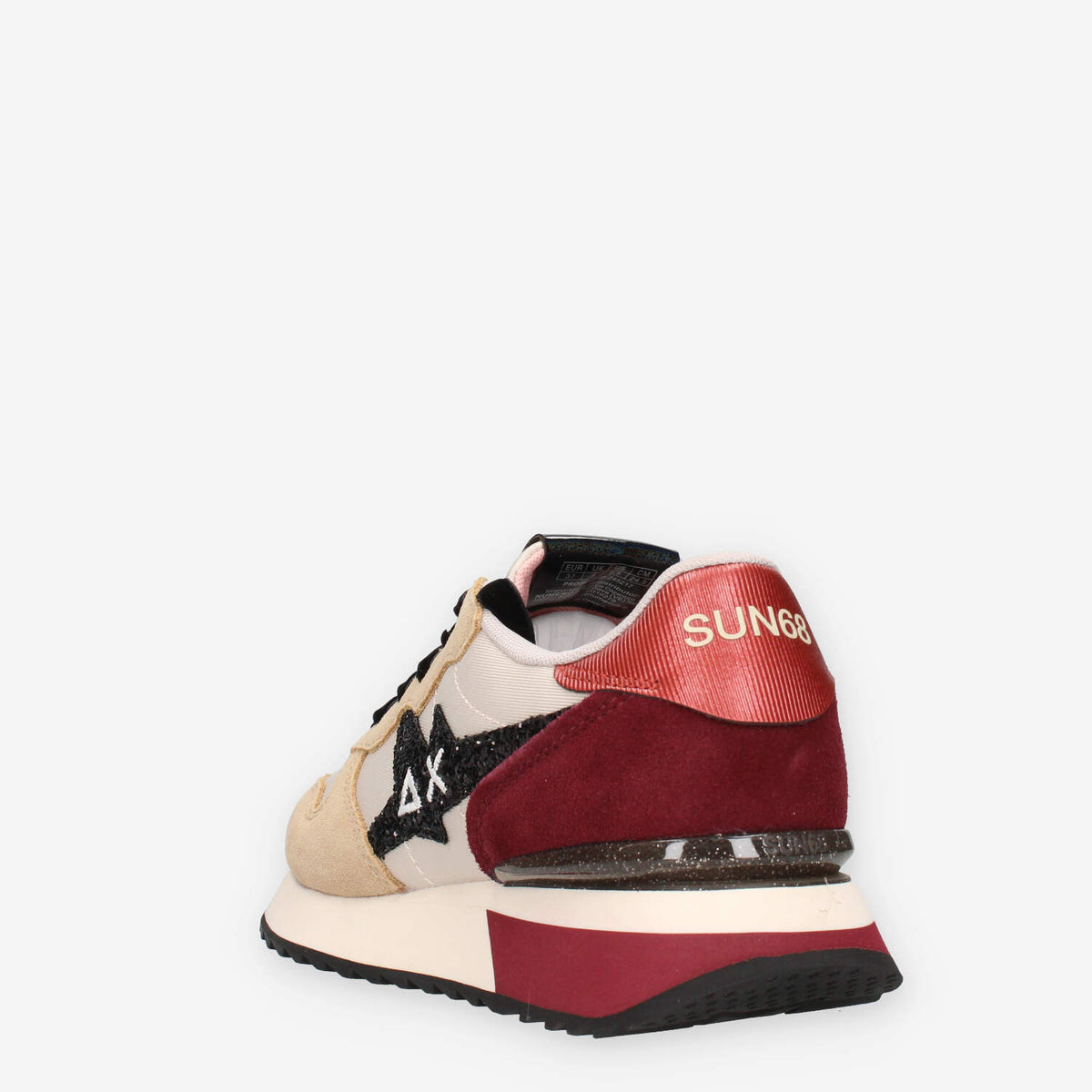 Sun 68 Z45217-1635BEIGE / BORDEAUX STARGIRL GLITTER LOGO