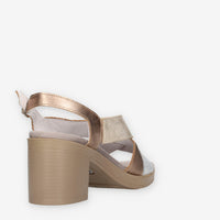 Igi&Co 1171255-ARGENTO/PLATINO Sandali argento e platino da donna con zeppa