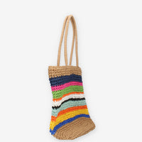 Vivienne D VBB289.MULTI Borsa a spalla in paglia multicolore