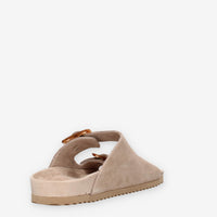 Colors of California HC.BIO56-MUD cow suede bio with two buckles